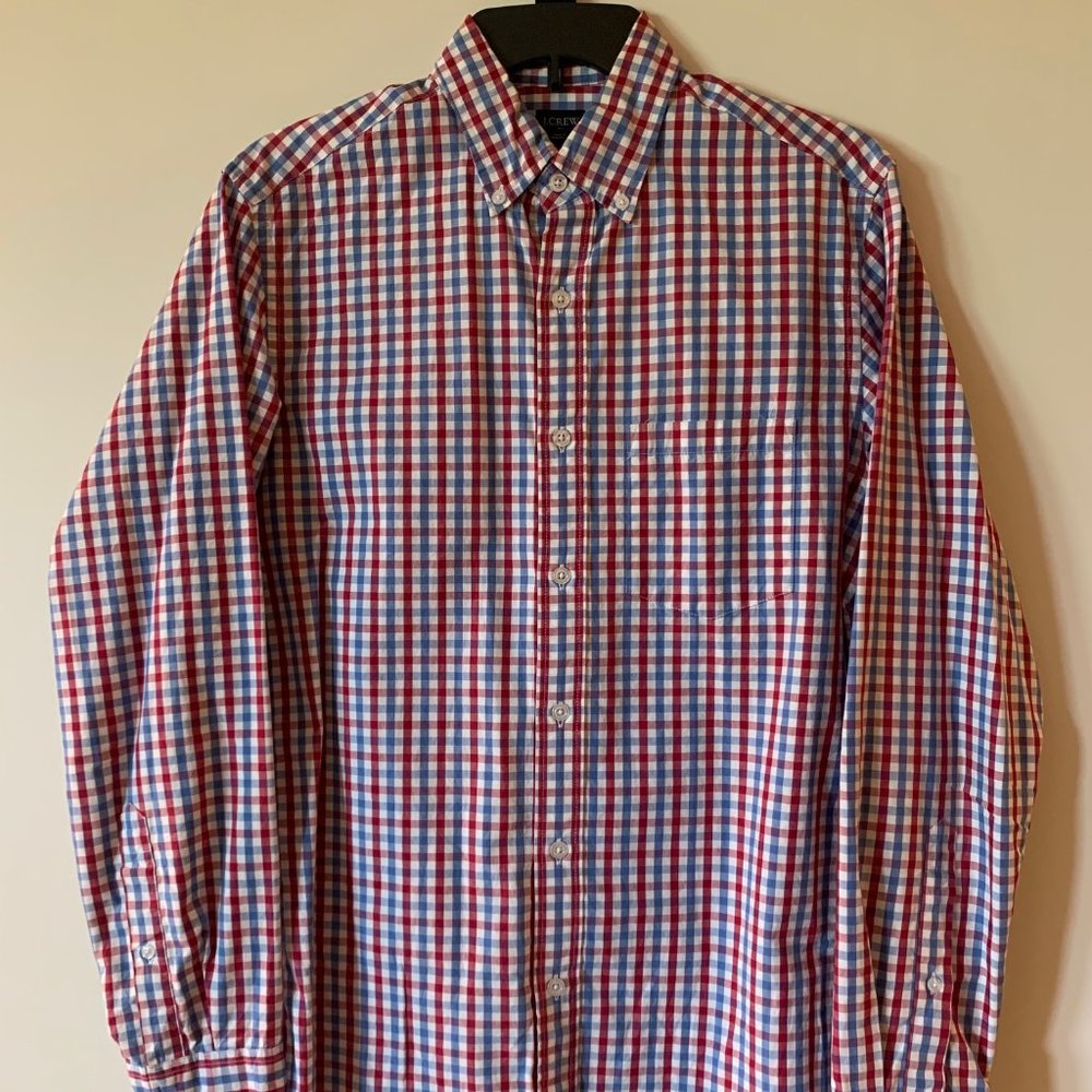 J. Crew Long Sleeve Button-Down Collar Shirt, Small